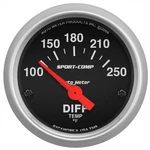 Autometer Sport-comp Electrical Differential Temperature Gauge 2 1/16" Dia 3349. Fixed Price $70.99.