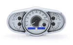 Dakota Digital Universal Elliptical Analog Gauges Silver Alloy Blue VHX-1016-S-B. Fixed Price $945.25.