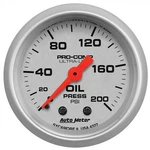 Auto Meter 2-1/16" Oil Pressure 0-200 Psi Mechanical Ultra-lite 4332. Fixed Price $108.58.
