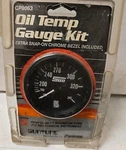 Suntune 2-5/8" Mechanical Oil Temp Gauge Kit Black Bezel. Fixed Price $24.00.