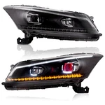 Customized Led Headlights With Demon Eyes For 2008-2012 Honda Accord Sedan Only. Fixed Price $319.99.
