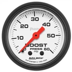 Autometer Phantom Mechanical Boost Pressure Gauge 2 1/16" Dia White Face 5705. Fixed Price $87.99.