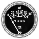Stewart Warner Std. Mechanical Pressure Gauge 1/32 Dia Black Face 82209. Fixed Price $61.99.