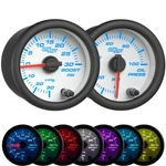 Glowshift 30 Psi Turbo Boost/vac & 100 Oil Pressure Gauges, White 7 Color. Fixed Price $139.99.
