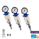 Air Pressure Regulator Gauge Water Separator Filter 1/4" For Spray Gun Blue. Fixed Price $11.88.