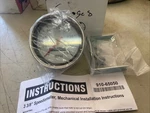 Speedway Motors White Mechanical Speedometer Gauge, 3-3/8" 0-160 Mph #910-65050. Fixed Price $60.00.