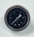 Hot Rod Chrome Black Face 1.5" Fuel Pressure Gauge Oil Filled 0-15 Psi. Fixed Price $31.95.