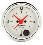Autometer 1385 Arctic White Clock, 2-1/16", 12-HOUR, Analog. Fixed Price $136.86.