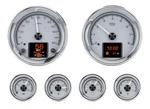 Dakota Digital 6-PIECE Round Silver Analog Universal Gauge Kit HDX-2024-S. Fixed Price $1543.75.