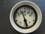 Stewart Warner Oil Pressure Gauge 462CM-WH White Face & Bezel Marine Boat. Fixed Price $12.48.