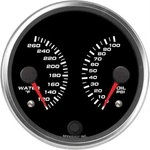 Speedhut R4-DG1-REV 4" Dual Gauge, Water Temp/oil Pressure. Fixed Price $251.33.