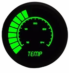 2 1/16" Universal Analog Water Temp Gauge Green Leds Black Bezel Made In The Us. Fixed Price $77.23.