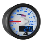 Slightly Used White & Blue Maxtow Double Vision 60 Psi Boost Gauge Sensor. Fixed Price $59.99.
