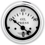Stewart Warner 82473 Wings Electric Oil Pressure Gauge, White. Fixed Price $79.99.