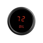 Universal 2 1/16" Digital Oil Pressure Gauge Red Leds Black Bezel Usa Made. Fixed Price $68.95.
