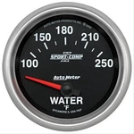 Autometer Sport-comp Ii Electrical Water Temperature Gauge 2 5/8" Dia 7637. Fixed Price $123.98.