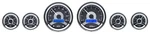 Dakota Digital Universal Round Analog Gauge Instrument System Kit VHX-1060-K-B. Fixed Price $1021.25.