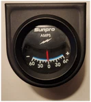 Ammeter Gauge; Sunpro Custom Line #CP7981; Nip, Package Damaged. Fixed Price $12.95.