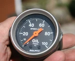 Autometer Sport-comp 1/16" 100 Lbs Oil Pressure Gauge 3321. Fixed Price $39.00.