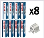 8X Bosch Spark Plugs For Audi A4 4.2 04- 09 Bbk Bhf 8H7 8HE Nickel. Fixed Price $64.39.