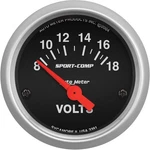 Auto Sport Comp Series 2-1/16" Short Sweep 8-18 Electric Voltmeter. Fixed Price $80.99.