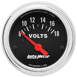 Autometer 2592 Traditional Chrome Electric Voltmeter Gauge. Fixed Price $74.99.