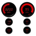 Intellitronix M9999R Led Digital 6-GAUGE Kit, Red. Fixed Price $526.72.