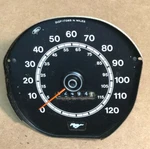 1971 1972 & Other Mustang Standard Black Faced Non-tach Speedometer D1ZF-17265-N. Fixed Price $49.73.