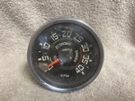 Used Stewart Warner 567 4,000 Rpm Tachometer Color Dial Curved Glass Lens. Fixed Price $199.00.