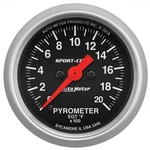 Autometer 3345 Pyrometer Gauge 1/16 Inch, 2000 Deg., Sport-comp. Fixed Price $221.99.