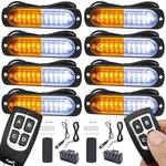 Led Strobe Lights 12-24V 8PCS Emergency Warning Hazard Trucks White Amber EASE2U. Fixed Price $89.99.