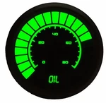 1/16" Universal Analog Oil Pressure Gauge Green Leds Black Bezel 52MM Usa Made. Fixed Price $77.23.