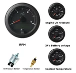 Vdo Ocean Link Set Of Gauges 3000 Rpm Black 24V With Sensors. Fixed Price $550.00.