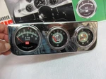 Stewart Warner Green Line Tachometer And Gauges Chrome Panel. Fixed Price $475.00.