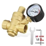 1/2" DN15 Brass Water Pressure Regulator Valve With Gauge & Wrench, Adjustable. Fixed Price $35.62.