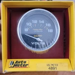 Auto 4891 Gauge Voltmeter 5/8" 12V Electric Carbon Fiber Ultra Lite. Fixed Price $79.00.
