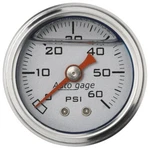 Autometer Autogage 1.5IN Liquid Filled Mechanical 0-60 Psi Fuel Pressure Gauge. Fixed Price $58.40.