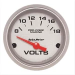 Auto 200756-33 Pro-comp Ultra Lite Marine Voltmeter Diameter: 2-1/16 Range. Fixed Price $55.99.