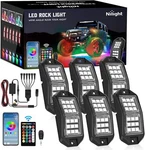 Nilight Rgb Led Rock Lights Kit Wide Angle Wheel Well With Remote. Fixed Price $79.99.