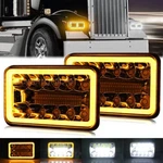 4X6" Led Headlight High-low Beam Turn Signal For Freightliner Classic 1988-2007. Fixed Price $41.99.