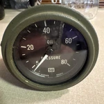 Vintage Stewart Warner Sw Oil Pressure Gauge 0-80 Psi 826364 Made Usa. Fixed Price $60.00.