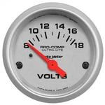 Auto Voltmeter Gauge 4391; Ultra-lite 8-18 Volts 2-1/16 In. Electrical. Fixed Price $76.82.