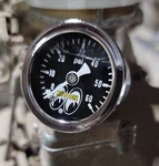 Mooneyes Direct Fit 60LB Pressure Gauge Liquid Filled Drag Racing Hot Rod. Fixed Price $59.99.