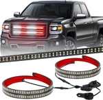 Xridonsen 2PCS 24 Inch Truck Grill Emergency Lights Strip 288 Led Red/white. Fixed Price $57.11.