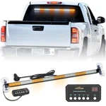 Xridonsen 35 Inch Traffic Advisor Light Bar 144 Led Amber White Emergency War.... Fixed Price $80.82.