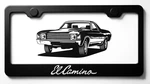 El Camino License Plate Frame Cover Black Metal Chevrolet Power Vintage Usa. Fixed Price $25.20.