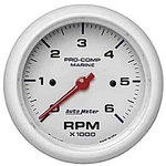 Auto 200752 Pro-comp White Phantom Marine Tachometer Diameter: 3-3/8 Range. Fixed Price $191.99.