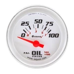 Equus E8264 Gauge Oil Press 2" 90 Sweep Elec White Silver 8000. Fixed Price $76.40.
