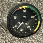 Stewart Warner 82322 2-1/16 Mech Oil Pressure Gauge, 5-80 Psi (as Removed). Fixed Price $40.00.