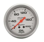Auto Meter #4622 Pro Comp 2-5/8IN Silver Liq-fill Oil 0-200 Psi. Fixed Price $128.99.